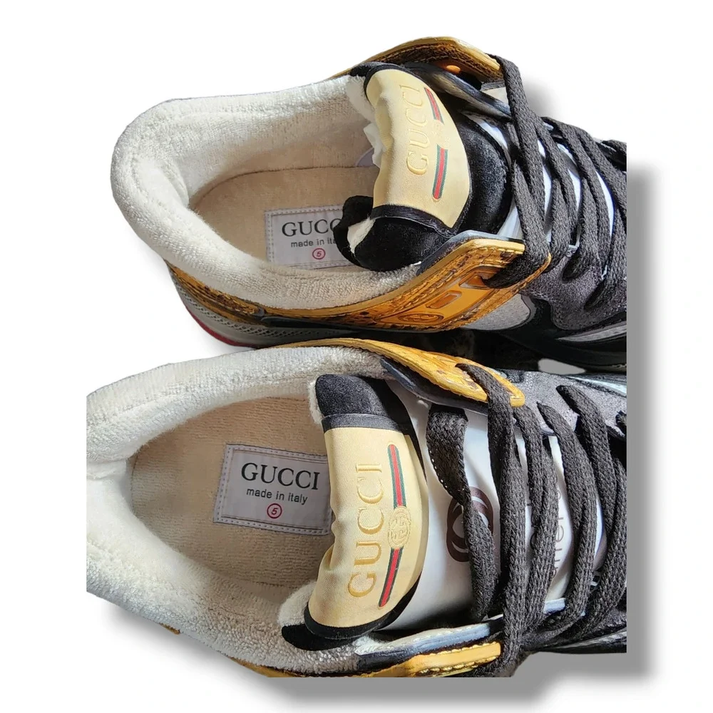 Gucci Ultrapace Sneaker with Yellow and Black Accents Men's Size 5 (Gucci)